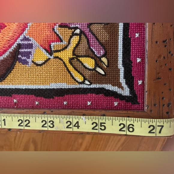 Rooster and Chicken Weaving Folk Art - Picture 9 of 11